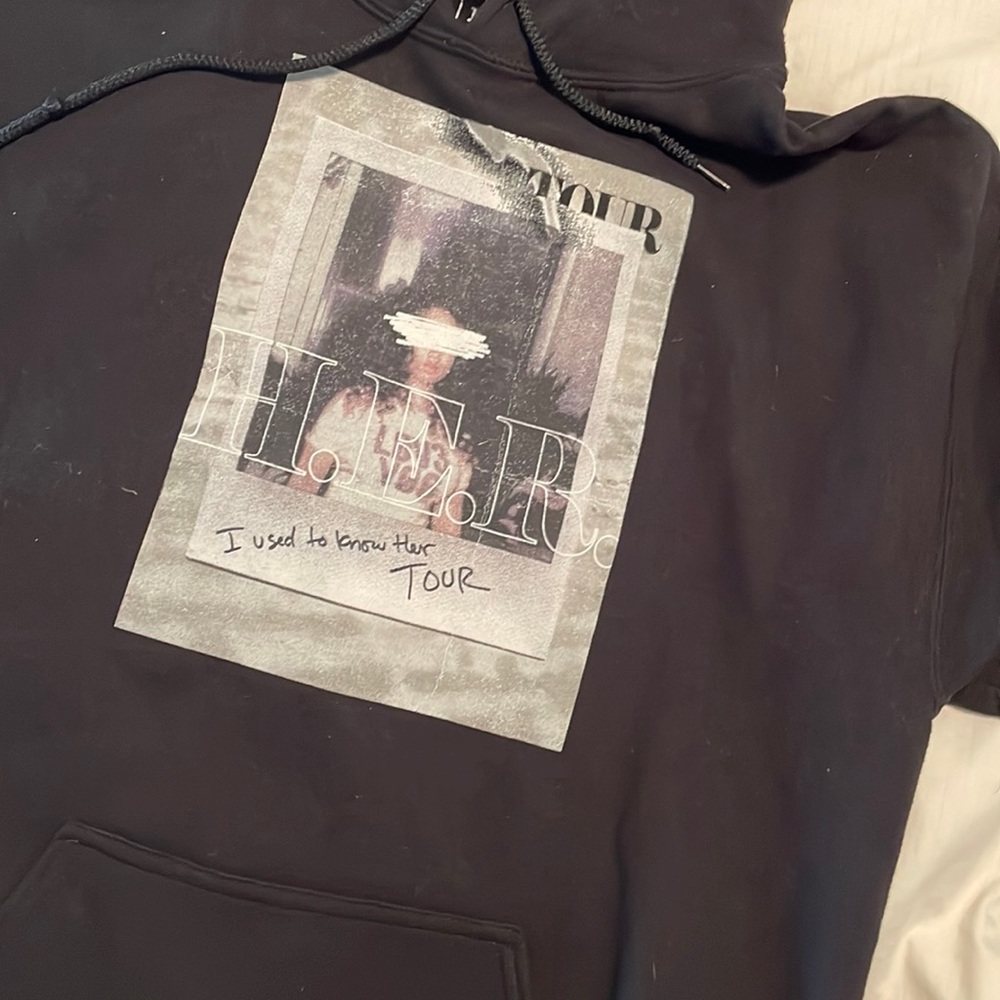 H.E.R tour sweatshirt.
